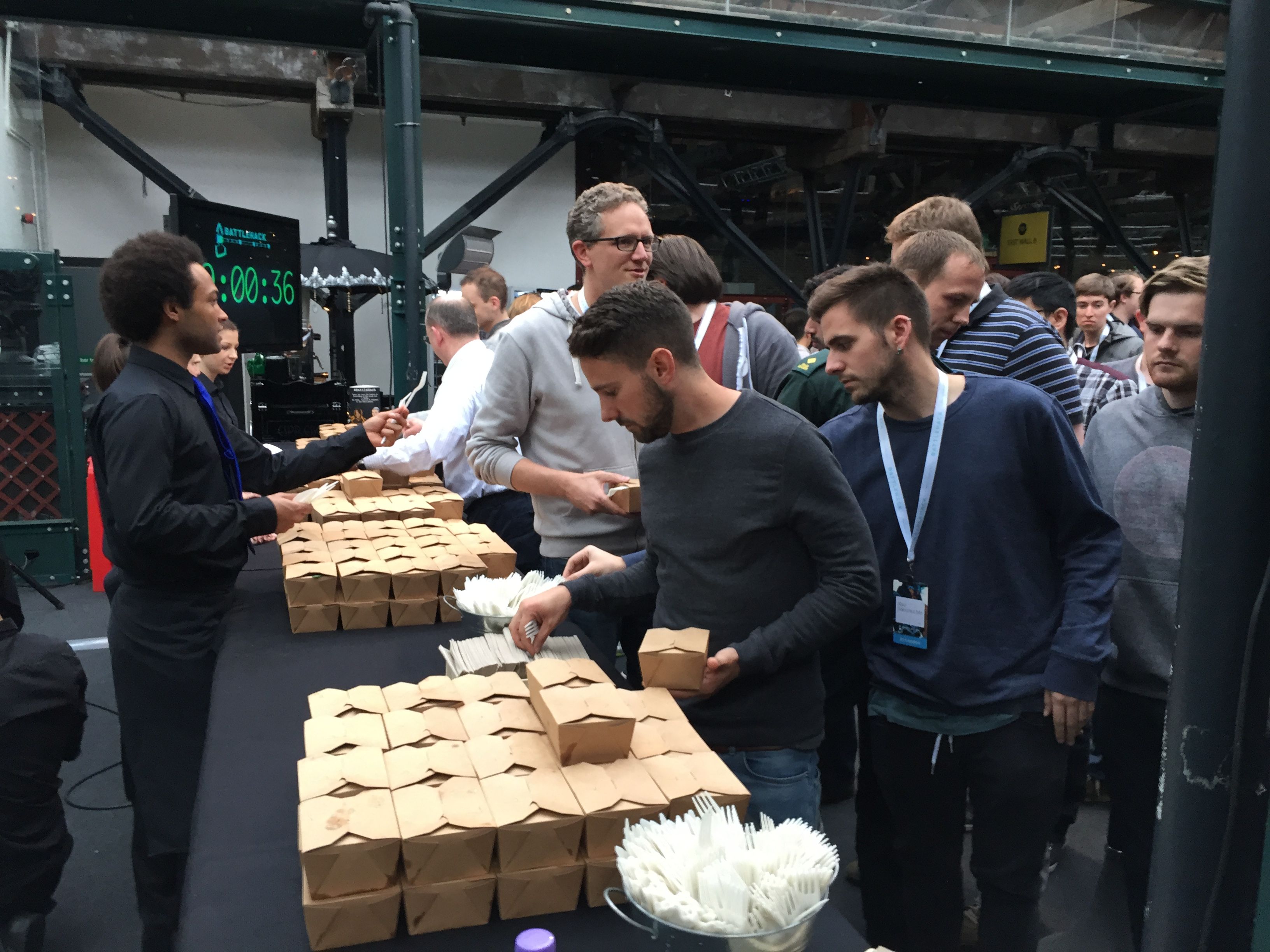 Lunchtime for some hungry hackers