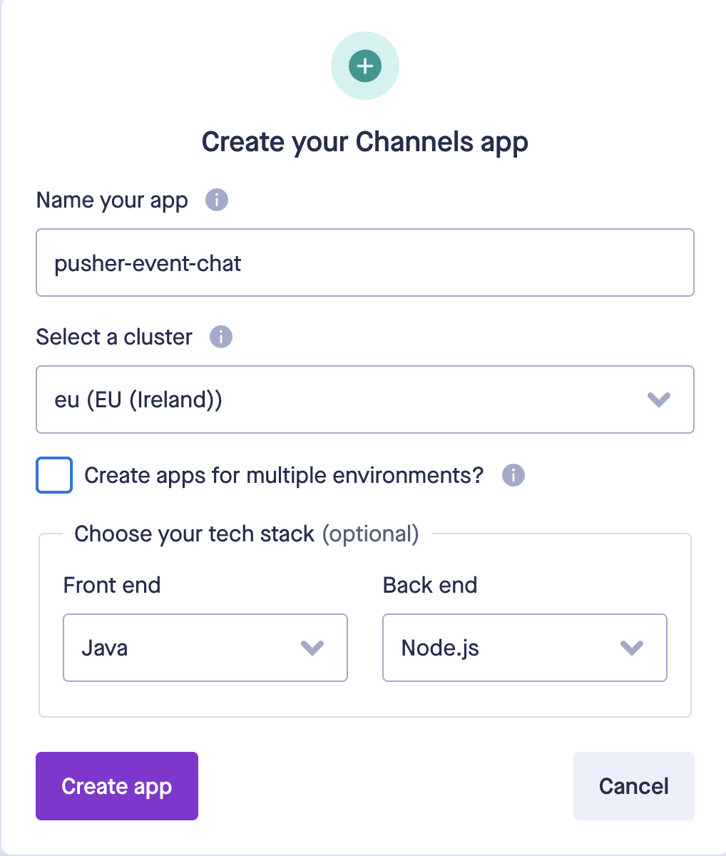 Create a new Channel app