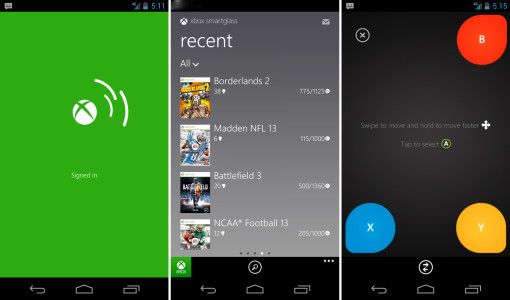 xbox smarglass 2nd screen app real-time