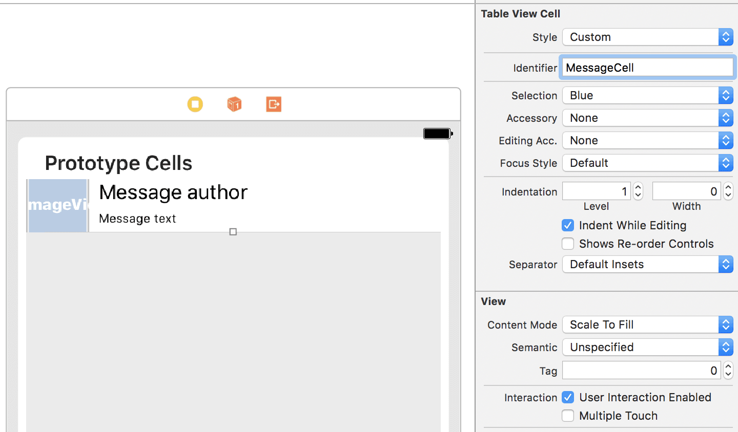 chat swift app message cell